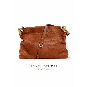 Henri Bendel Brown Leather Crossbody Bag